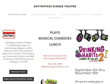 Tablet Screenshot of daytripperstheatre.com